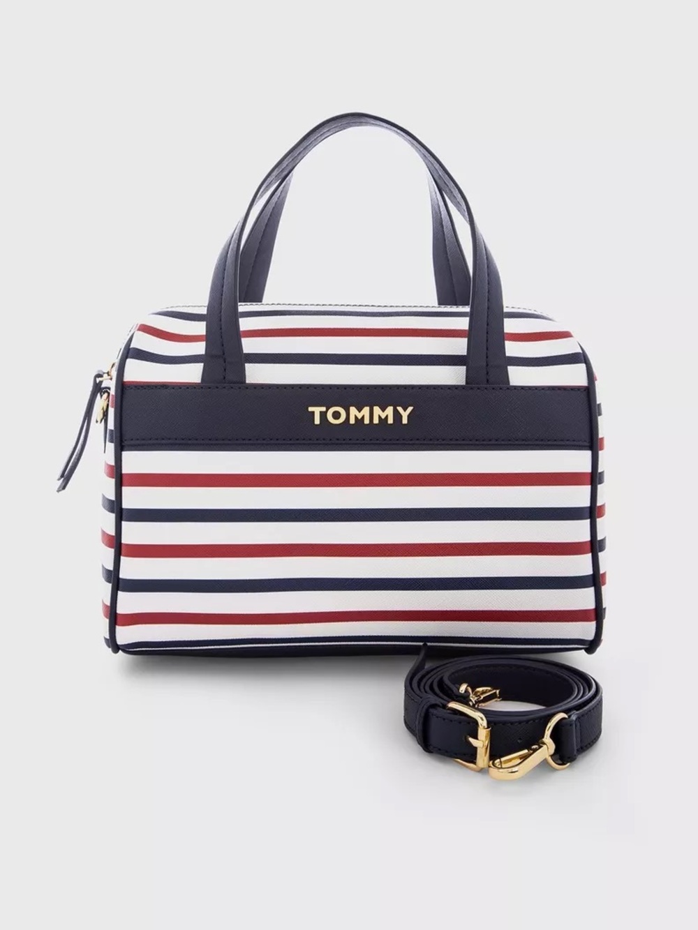 Tommy Hilfiger Navy, White & Red Striped Bag